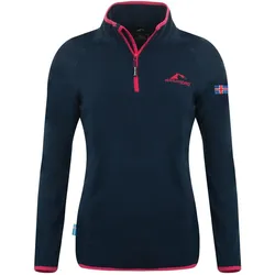 Damen Fleece-Pullover Hekla  Marineblau / Magenta XS