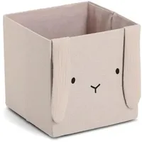 Zeller Hase Aufbewahrungsbox, Musselin 28x28x28cm