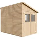 TIMBELA Anbau-Gartenhaus 2,97 x 2,00 m Natur