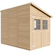 TIMBELA Anbau-Gartenhaus 2,97 x 2,00 m Natur
