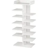 Vicco Schuhschrank Stepy 45 x 114 cm mit 10 Fächern / weiß