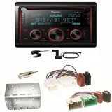 Pioneer FH-S820DAB DAB+ USB Bluetooth FLAC USB Einbauset für Volvo S40 V40 850