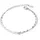 FIRETTI Schiffsankerkette Armband Edelstahl mit Zirkonia silberfarben Größe 23 cm