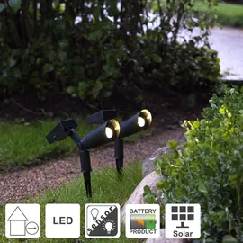 STAR 480-60, Solarstab, Plastik, Schwarz, 15 x 5 x 20 cm, 2er Set