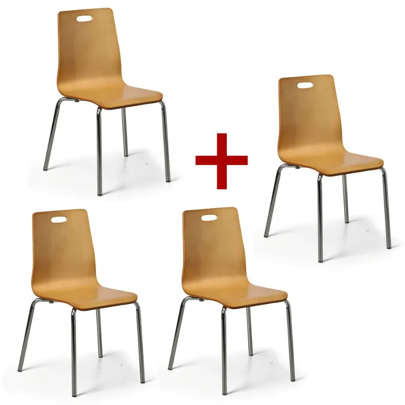 Esszimmerstuhl aus Holz BETTY 3+1 GRATIS, natur