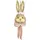 I.GE.A. Bast-Hasenkopf Dekofigur Hase Osterhase Deko Ostern Osterdeko Figur Türdeko Osterkranz Wanddeko Osterdekoration Osterhänger Osterfigur Frühlingsdeko Dekohase Skulptur Basthase Frühling
