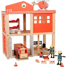Small Foot Company Puppenhaus Große Feuerwache mehrfarbig 12703
