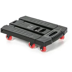 Transportplattform, verstellbar, 6 Räder, schwarz