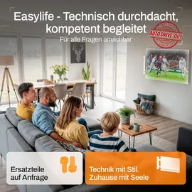 Easy Life EasyLife TV Wandhalterung elektrisch Auto Drive-out 32–75 Zoll | 50 kg | Weiß