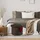 Relaxdays Sitzhocker mit Stauraum Leinen 44 x 41 x 47,5 cm Braun