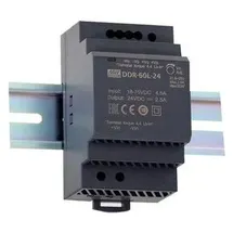 MeanWell Mean Well DDR-60L-5 Hutschienen-DC/DC-Wandler (DIN-Rail) 5 V/DC 12A 60W Anzahl Ausgänge:1 x Inhalt