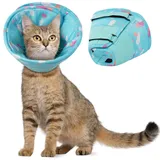 Hjumarayan Halskrause Hund Weich - Hundekragen Leckschutz, Schutzkragen Hund Wasserdicht Kragen nach OP, Leicht Trichter Verhinderung von Wunden Leckt oder Kratzt (Blau XS)