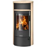 Oranier Polar Neo 6 Stahl Schwarz/Abdeckplatte Sandstein