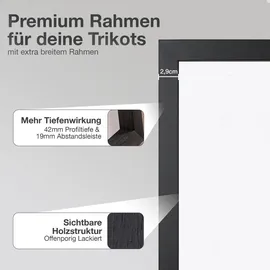 K-Möbel Trikotrahmen Premium Schwarz 60x80 cm 1 St.