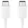 Samsung USB-C zu USB-C Kabel EP-DX310 (3A) 1,8m Weiß