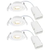 Nordlux Monolo Einbaustrahler 3er Set, LED, 2510310101,