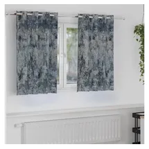 vidaXL Samtvorhänge mit Vorhängen 2 pcs Silber Grau 140 x 140 cm Samt