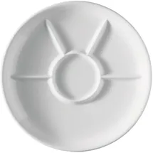 Thomas Trend Fondueteller, Grillteller, Porzellan, Weiß, Spülmaschinenfest, 27 cm,