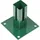Floraworld Zaunpfosten 60 x 60 mm Grün