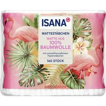 Isana Wattestäbchen weiß, 160 St.