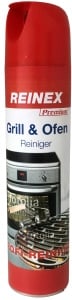 Reinex Premium Grill & Ofen Reiniger, Entfernt sicher und schnell Eingebranntes, Fettschmutz und Ruß, 400 ml - Dose