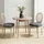 Homcom Küchenstuhl Rattan grau 2er Set