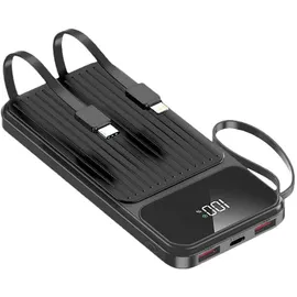 MaxLife MXPB-06 10000 mAh, 22.50 W, 37 Wh), Powerbank schwarz