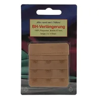 Zettl GmbH BH-Verlängerung BH-Verlängerung 3-reihig 57mm beige 1 Stück (Stück, 1 St), BH-Verlängerung BH-Extender BH-Verlängerungsstück BH-Erweiterung B beige|braun 57 mm