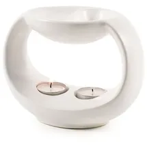 Pajoma 83417 Aroma-Lampe Terrakotta-/Erdenduftlampe Keramik weiß,