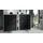 Vladon Today 155,5 x 95 x 28 cm 4 Klappen, 2 Schubladen schwarz matt / schwarz
