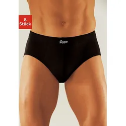 Slip, (Packung, 8 St.), aus angenehm weicher Baumwoll-Qualität, Gr. 5, schwarz, , 210894-5