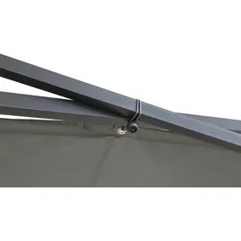 Tepro Sonnensegel mit Gestell Austin rechteckig 2,8 x 2,8 m anthrazit