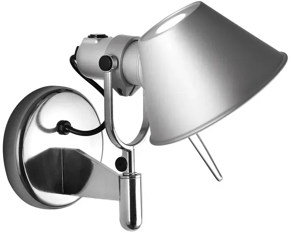 Wandleuchte Tolomeo Faretto Artemide grau, Designer de Lucchi & Fassina, 23 cm