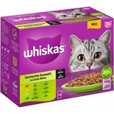 Whiskas 7+ Gemischte Auswahl in Sauce 12 x 85 Gramm Multipack Katzennassfutter