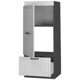 Vicco Hochschrank Mikrowellenumbauschrank 60 x 58 x 153,6 cm Weiß