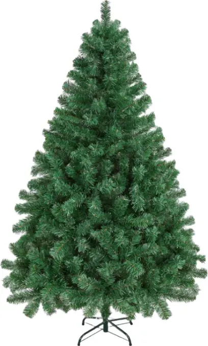 Yaheetech 5FT künstlicher Weihnachtsbaum, voller Weihnachtsfichtenbaum mit 437 Spitzen & Holzoptik-Metallstand & Scharnierzweigen, Grün