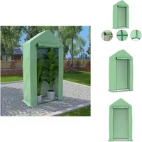 Gewächshaus Mit Stahlrahmen 0,5 M2 1x0,5x1,9 M - Gewächshaus - Pflanzenhaus - Tomatenhaus - Gartenhaus - Schutz Vor Witterung