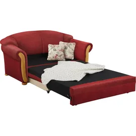 Home Affaire Schlafcouch Chenille 2-Sitzer Rot