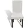 vidaXL Stretch-Stuhlhussen Gerade 4 Stk. Creme