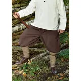 Battle Merchant Kostüm Wikinger Hose / Rushose Olaf, braun, Gr. M