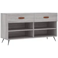 VidaXL Schuhbank Grau Sonoma 102x35x55 cm Holzwerkstoff