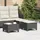 vidaXL Gartenhocker mit Kissen 55 x 55 x 36 cm schwarz 2 St.