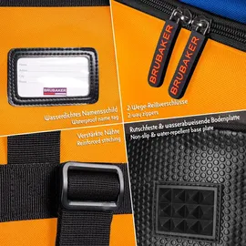 Brubaker Skitaschen Kombi Set Carver Pro Blau/Orange