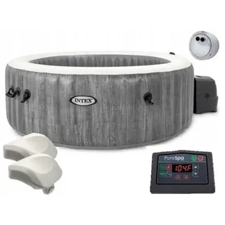 Intex PureSpa Bubble 196 x 71 cm greywood deluxe