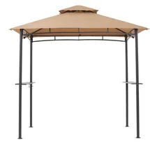 GRASEKAMP Grillpavillon BBQ 1,52x2,44m inkl. Flammschutzdach sand