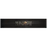 vidaXL Küchenteppich Waschbar Kaffee 60x300 cm Samt