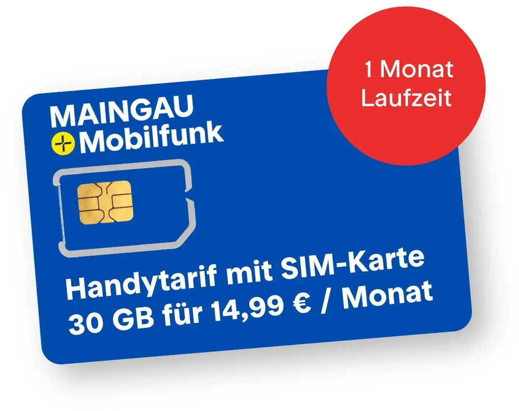 Handytarif mit Sim Karte 30 GB monatlich kündbar