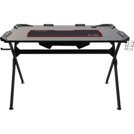 MCW Schreibtisch MCW-F11, Computertisch Jugend-Schreibtisch, Gaming 120x75cm MVG schwarz