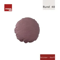 POWER INN® Kissenbezug Polsterstoff | 40 cm - Rund | Altrosa