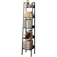 Songmics Leiterregal Barnet 5 Ebenen Industrie-Design Schwarz
